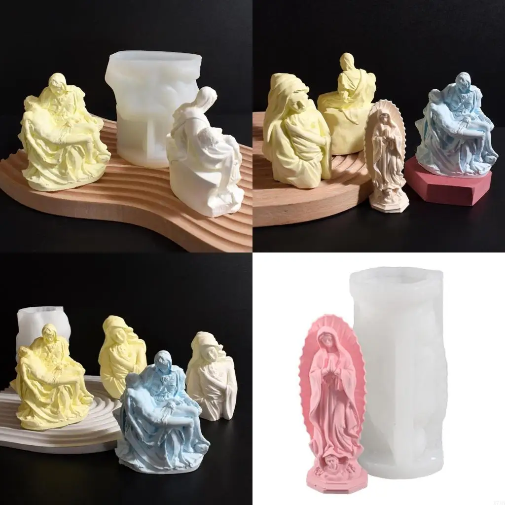

Sturdy Silicone Mold For Home Decoraion Religious Statue Crafting Mould