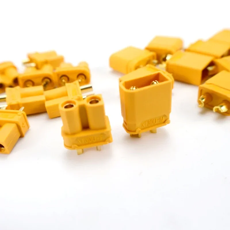 10 paia XT30 XT-30U connettori proiettili gialli maschio e femmina per batteria Lipo ad ala fissa per velivoli multiasse RC ESC