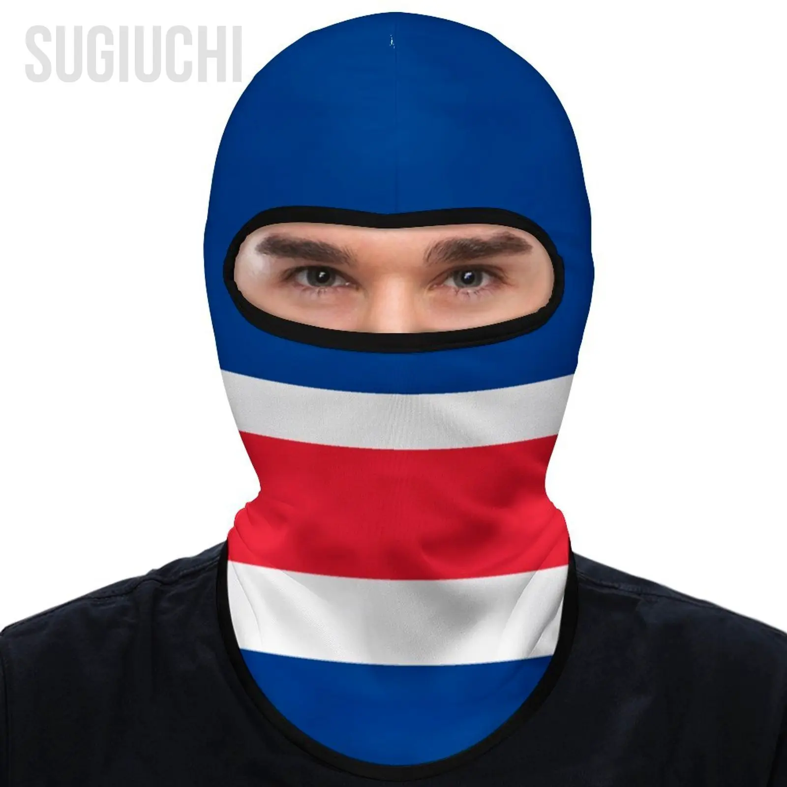 

Costa Rica Flag Outdoor Cool Sunscreen Motorcycle Face Mask Moto Biker Wind Cap Mask Stopper Windproof Bicycle Cycling Headgear