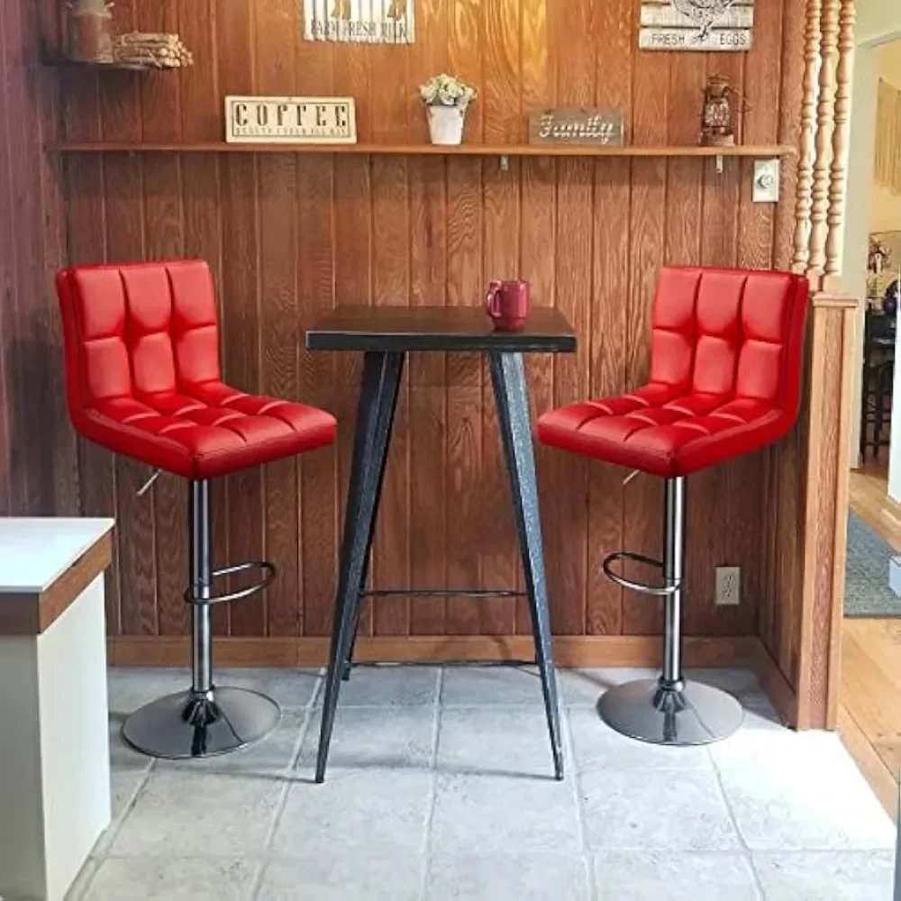 

Bar Stools Set of 4 - Modern Kitchen Island Chairs Counter Height Barstools Swivel PU Leather Chair 30 inches High quality