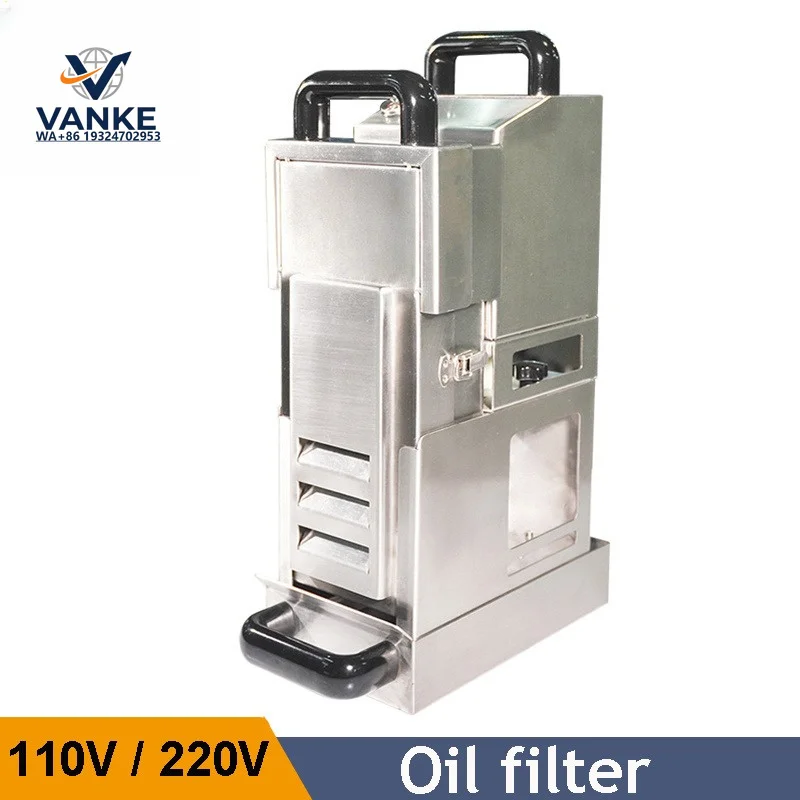 Frying Stainless Steel Olive Oil Filter Machine Cooking Oil Filter Refiner Machine Restaurant Kitchen Cooking