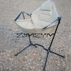 Outdoor Foldable Fishing Chair Leisure Picnic Portable Hanging Chair Aluminum Alloy Bracket Rocking Chair Camping Tool