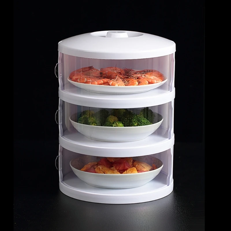 Stackable Insulation Cover Dust Proof Portable for Home Kitchen Storage Box