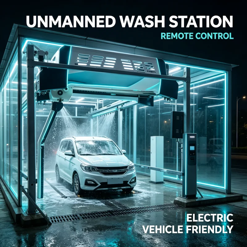 Factory Made Robust 360 Fully Automatic Touch‑Free Car Wash Machine High Pressure Rotating Cleaning Equipment For Car Wash Sites