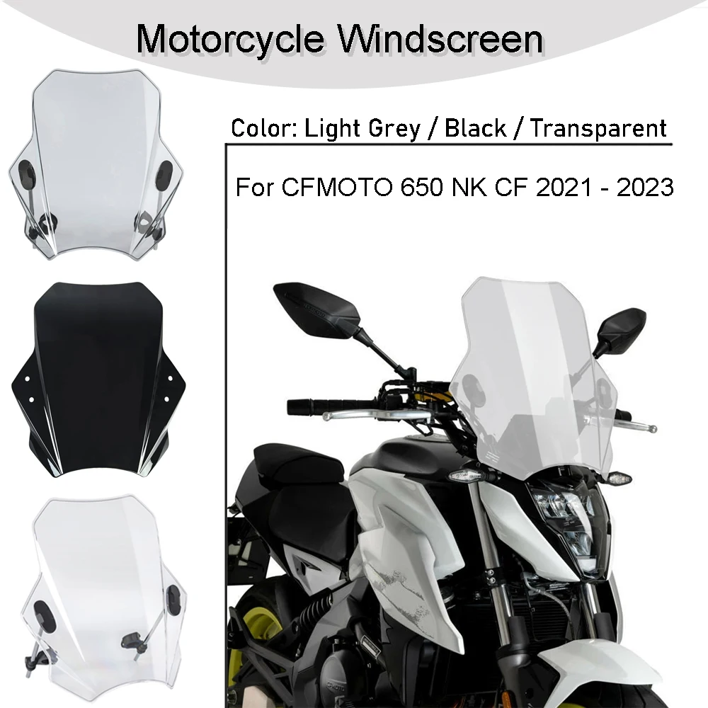 

For CFMOTO 650 NK CF MOTO 650NK 2021 - 2023 22/25/28MM Motorcycle ABS Wind Shield Deflector
