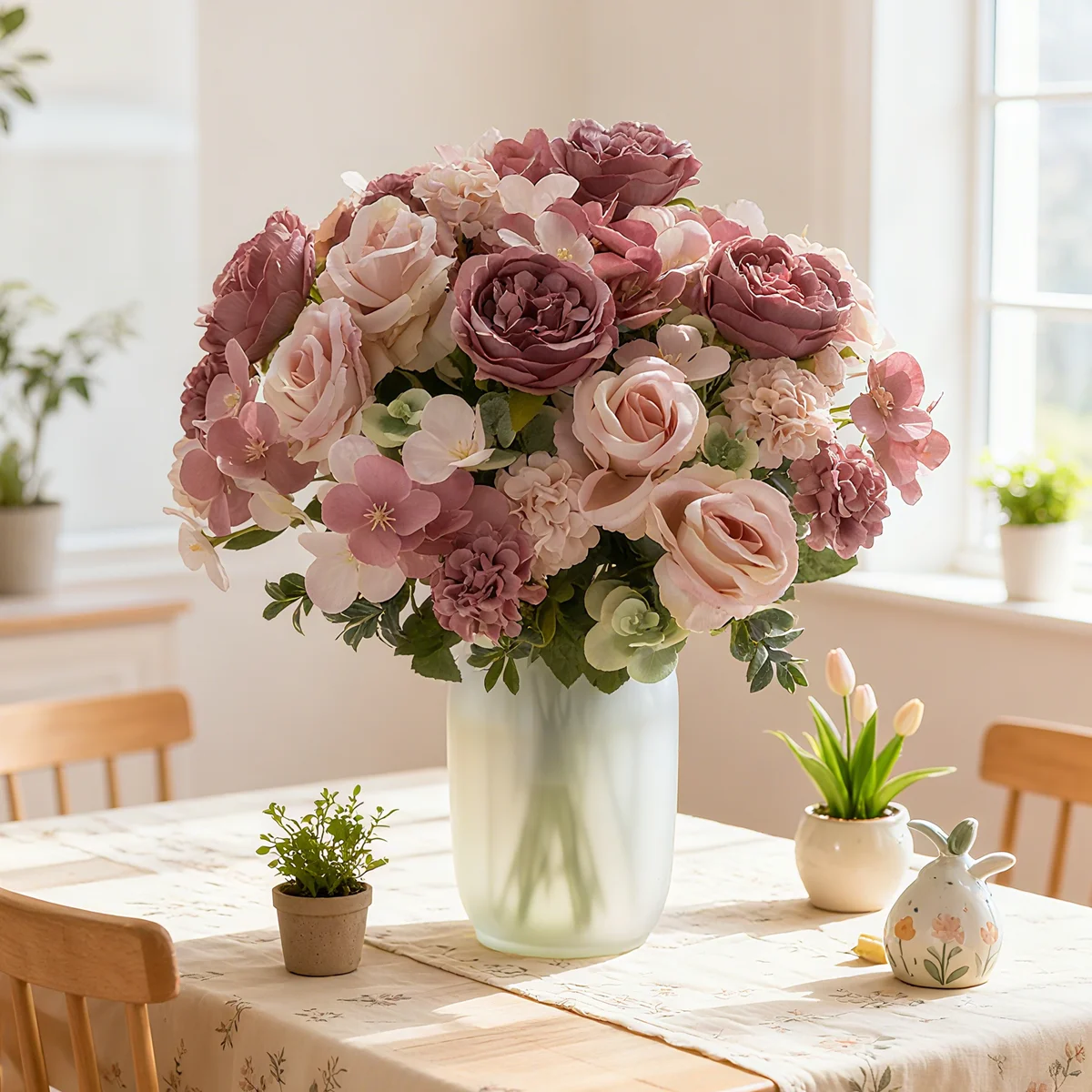 1pcs Simulated Peony Flowers, Valentine's Day, Bridal Wedding, Spring Home Living Room Vase DIY Outdoor Garden Decoration