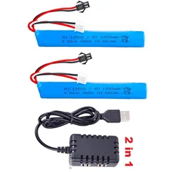 7.4V 1200mAh Li-ion battery/USB for Water Ball Automatic PneumaticToys Gun/Electric Splatter Ball/Gel Ball Blaster Toys Gun