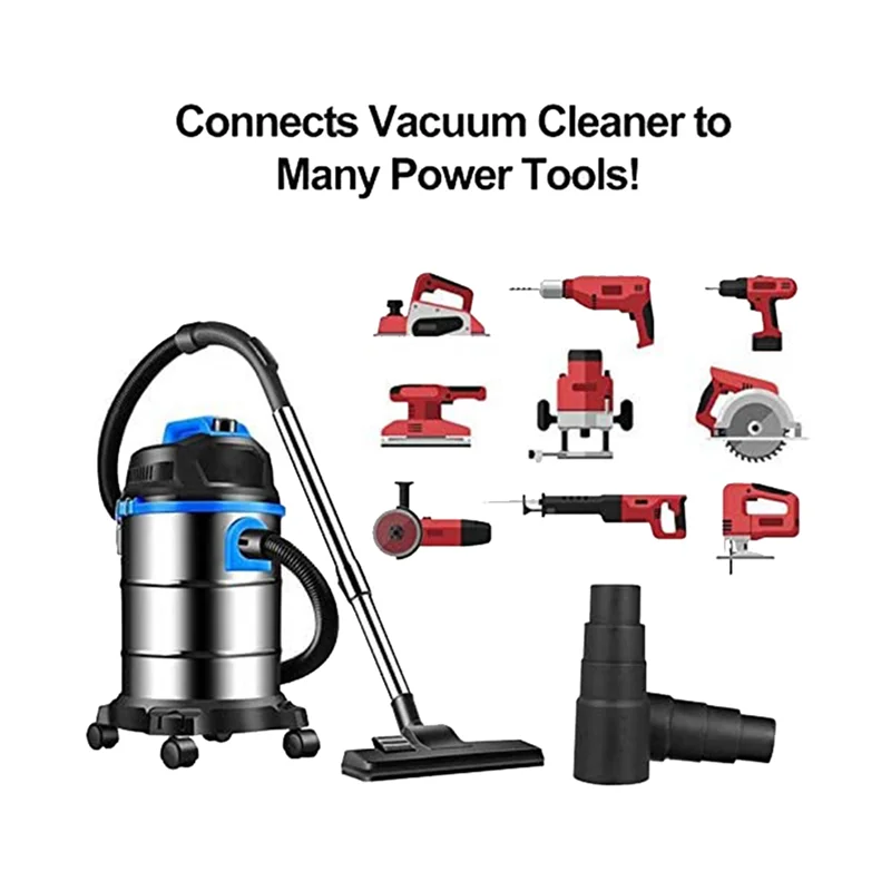 SANQ 8 Uds adaptador de manguera de aspiradora, adaptador de manguera reductor de manguera de vacío Universal para conector de manguera de aspiradora