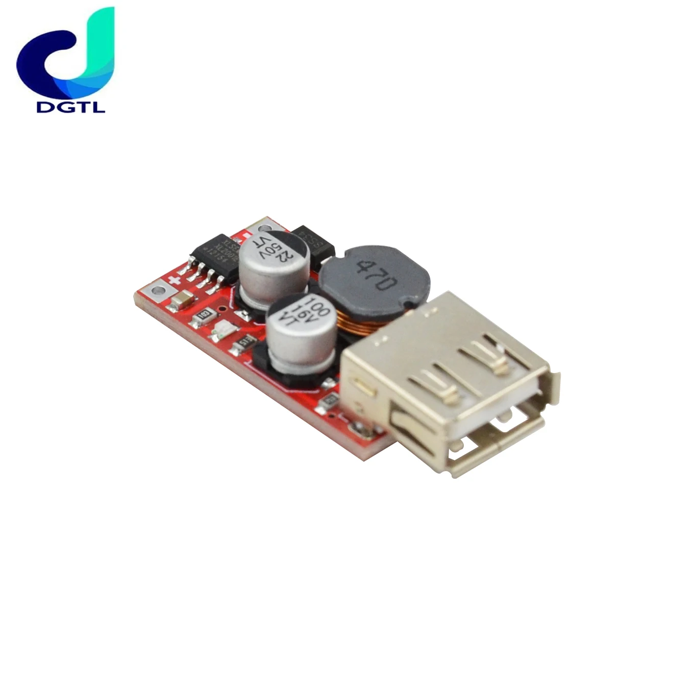 Cargador de coche de 9V/12V/24V a 5V DC-DC, salida 3A, módulo USB, Kit electrónico Diy, placa Pcb