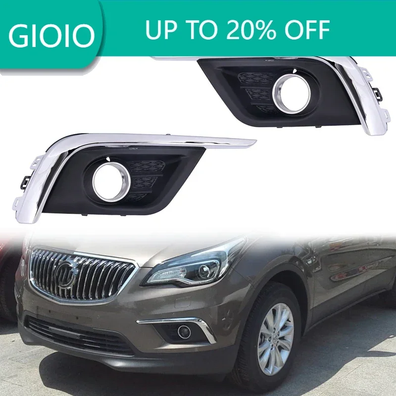 

Car Front Fog Lamp Front Bumper Fog Lamp Frame Cover Fog Lamp Trimming Bezel Cover For Buick Envision 2016-2018