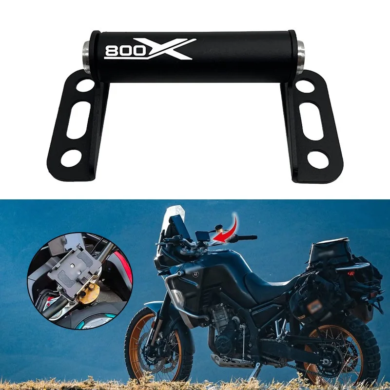 CNC Multi-Function Crossbar Expansion Mount GPS Phone Holder Navigation Bracket Motorcycle Mod Parts Compatible with KOVE 800X
