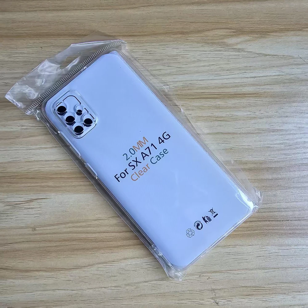 2.0mm Clear Case for Samsung Galaxy A71 4G Soft TPU Case for Samsung A71 4G Cover Transparent Phone Case