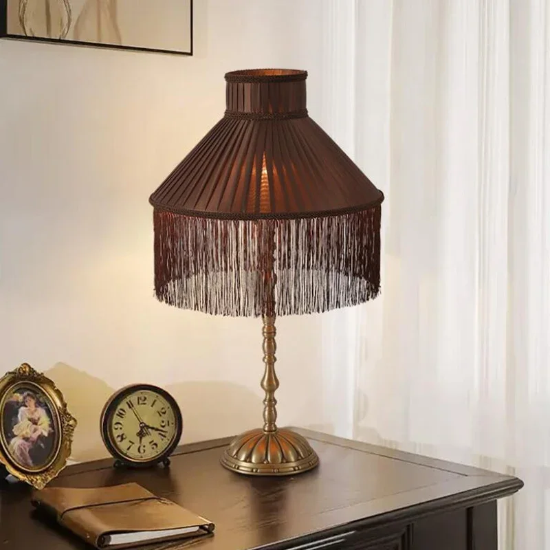 Modern Minimalist Fabric Tassel Lamp Cover Dining Living Room Bedroom Table Lamp Shade Chandelier Floor Lamp Wall Lampshade E27