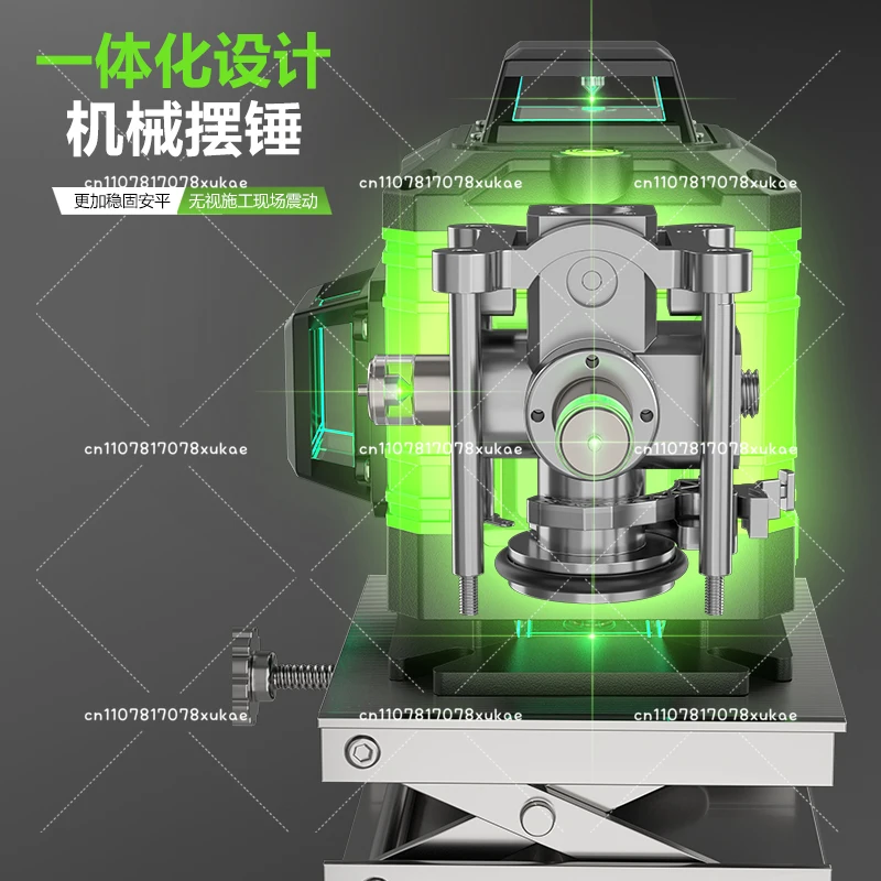 أداة المستوى ضوء قوي 12 خط الضوء الأخضر عالية الدقة في الهواء الطلق جدار الأشعة تحت الحمراء مستوى الليزر أداة خط الإسقاط