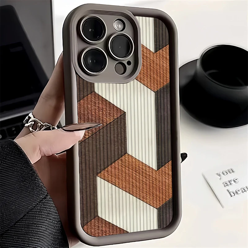 Vintage Wood Grain Pattern Silicone Case For Samsung Galaxy S25 S24 Ultra Case S23 S21 FE S22 Plus A56 A35 A55 A54 A33 A53 Cover