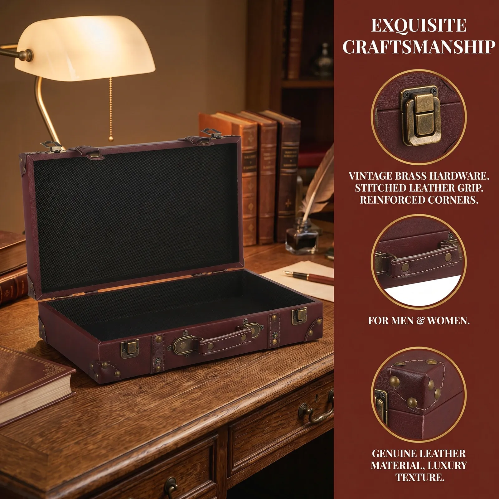 Klassieke Britse stijl vintage - Retro Vintage Trunk Suitcase recensie en prijs
