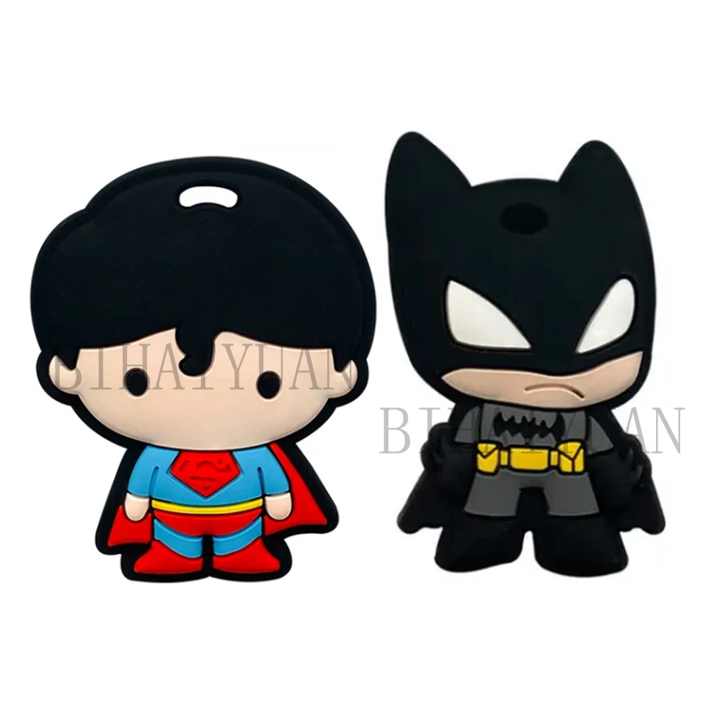 1pcs batman superman Silicone teether Silicone Baby DIY Pacifier Chain Clips Beads pen Toy Jewelry Accessories