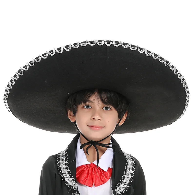 Halloween Kinderen Mexicaanse Nationale Kostuum Feestdag Hoed Cosplay Kostuum Jongen Fashion Podiumpak Kleding