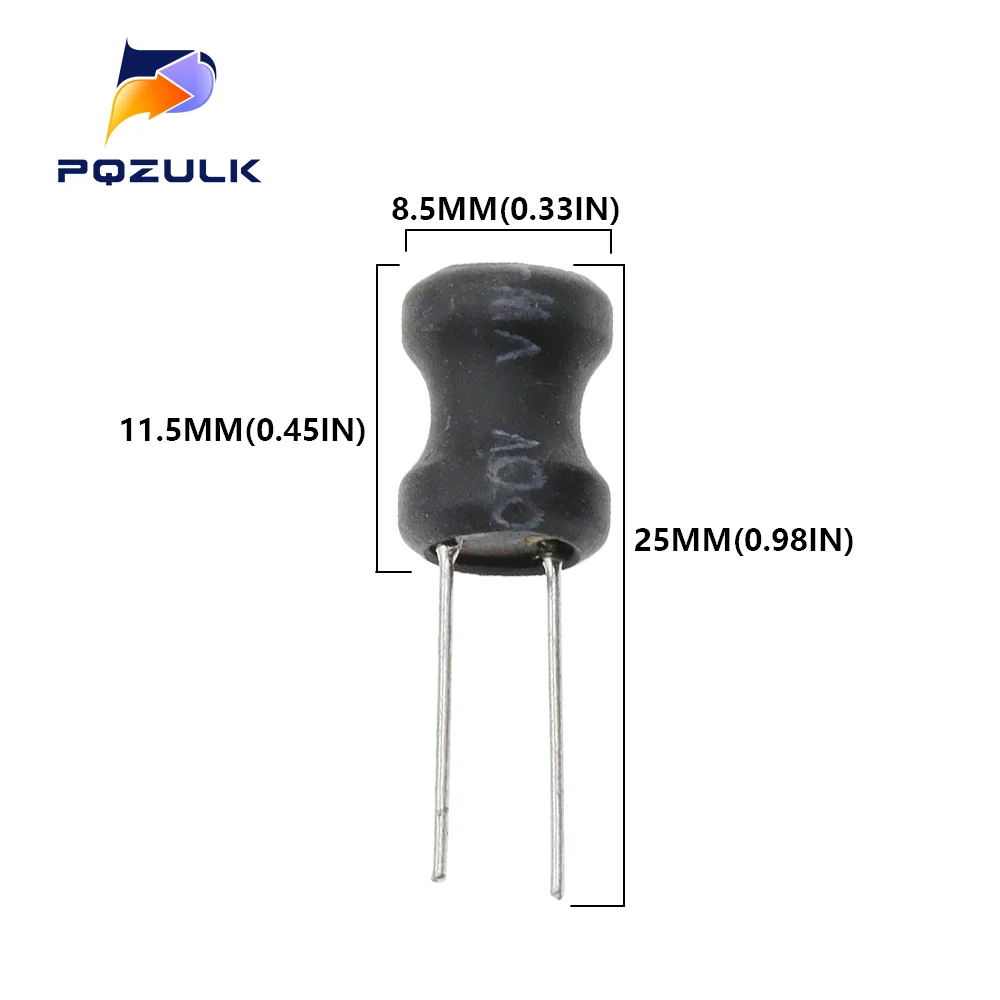 10PCS DIP Power Inductor 8*10mm 2.2UH 4.7UH 10uH 22uH 100uH 150uh 220uH 330uH 470uH 1MH 2.2MH 4.7MH 10MH Inductance 8X10mm 2Pins