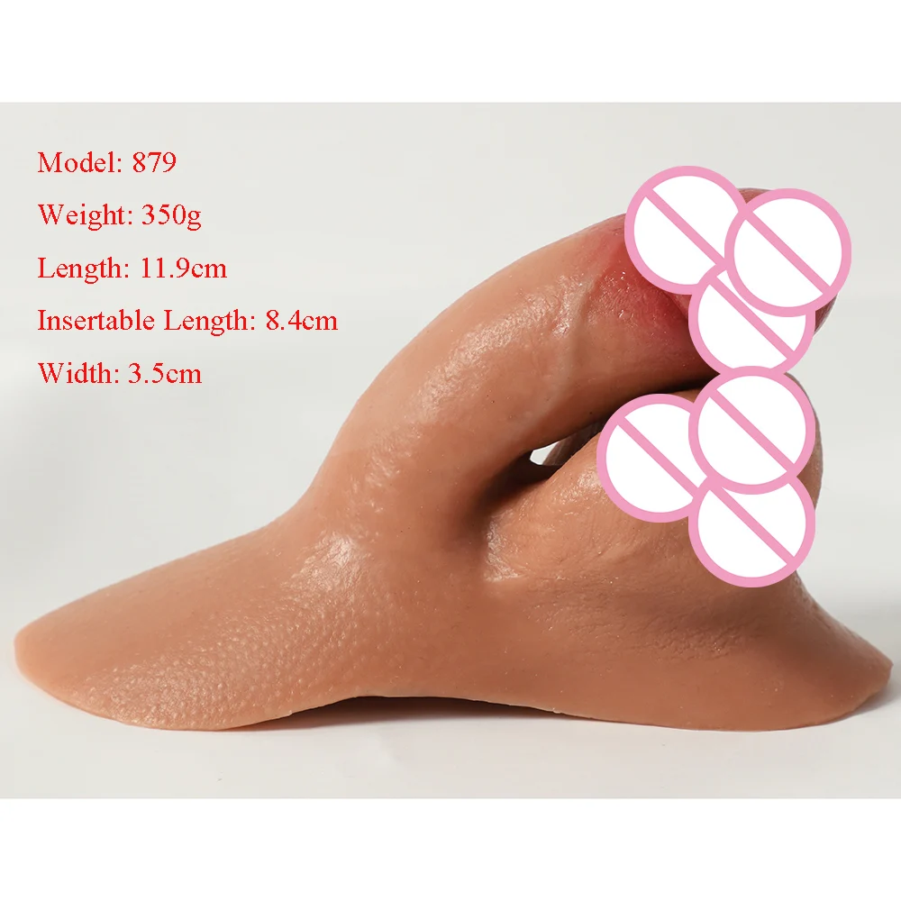 GF Ftm Packers Wholesale 2 in 1 Ultra Soft Silicone Hollow Penis Sleeve with Big Scrotum Prosthetic Stroker