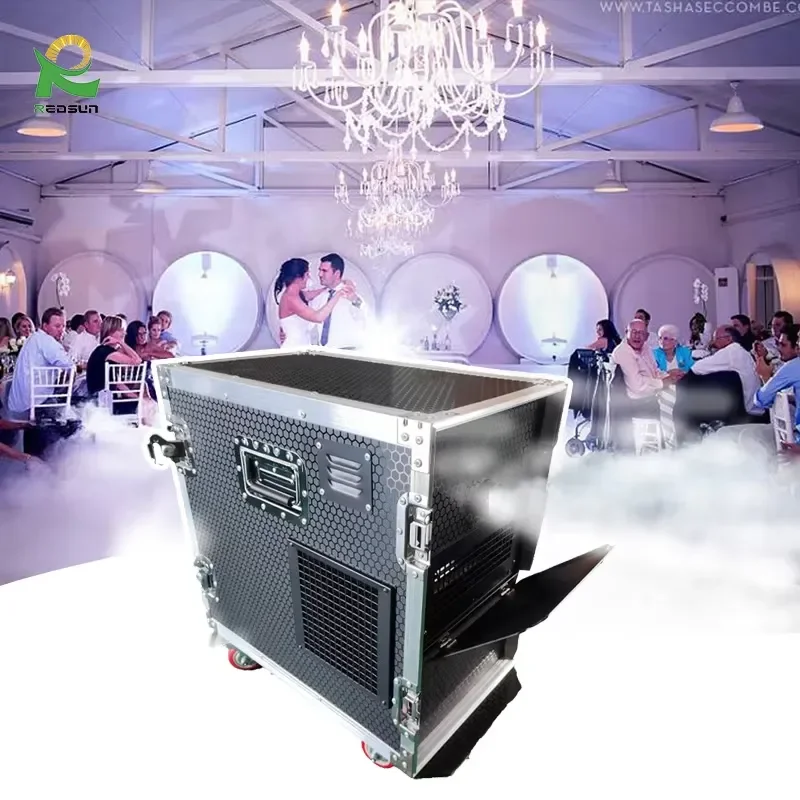 for Redsun 3000w Haze Machine Morning Fog and Smoke Machine with DMX Remote Control Flight Case Included