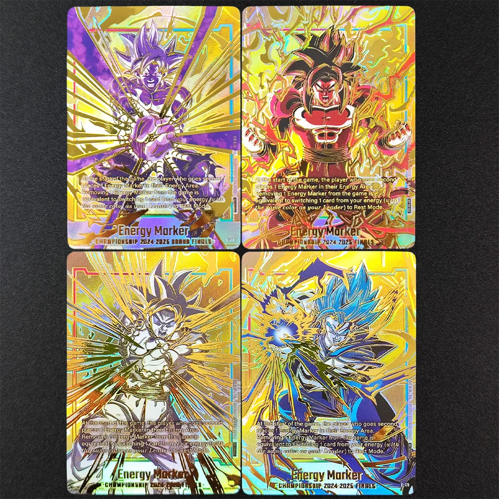 

DIY Dragon Ball Super Fusion World Energy Marker Gold Card English Championship 2024-2025 Grand Finals Game Collection Card Toy