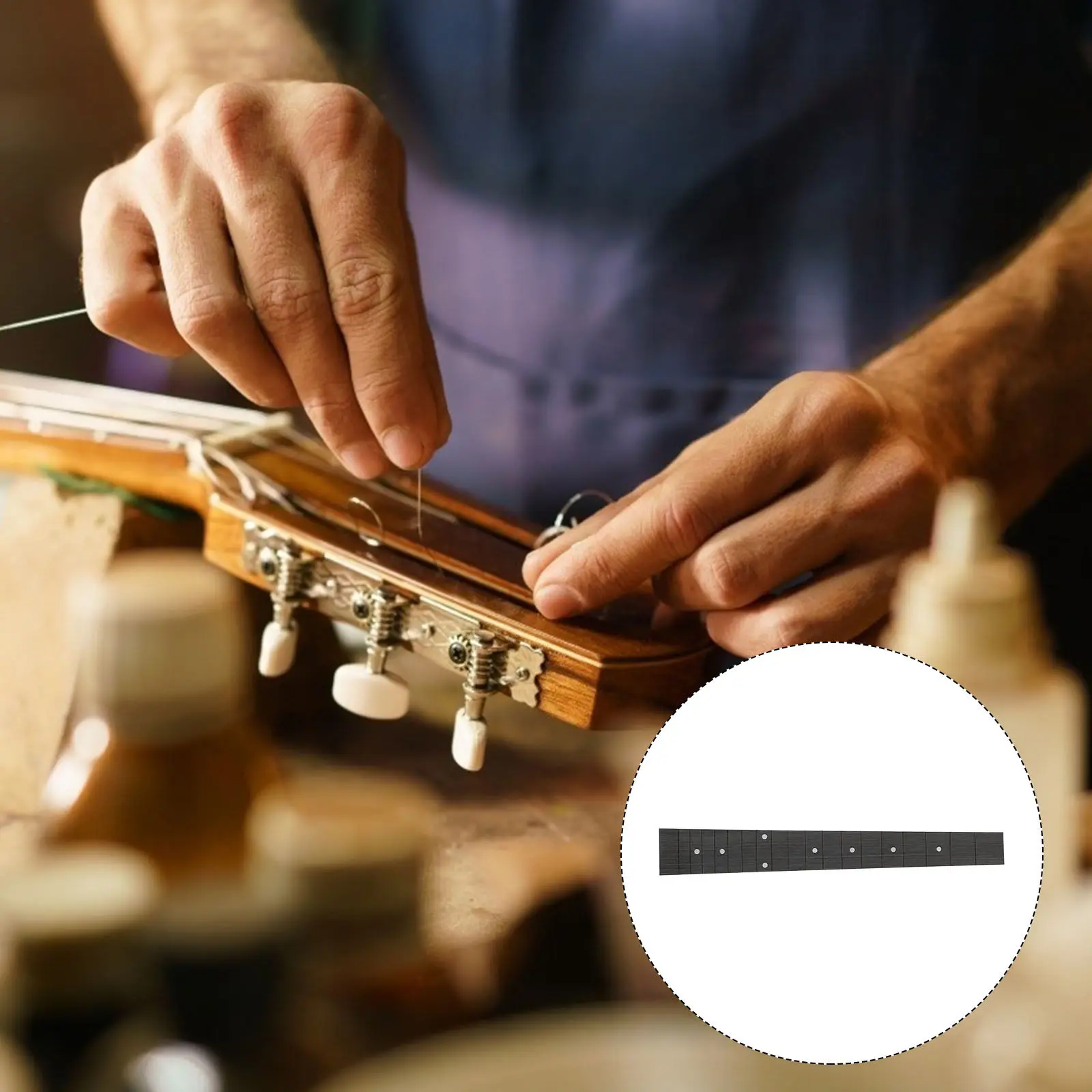 

1 шт. Запасная часть для грифа фолк-гитары, премиум-материал, гладкая отделка, долговечность, подходит для ремонта гитар