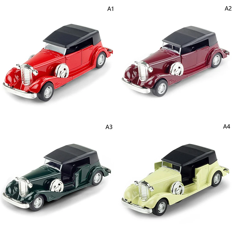 1Pc 1:32 Pull-Back Alloy Sports Vehicle Collectible Toys Cars Simulation Model of Vintage Car Autobahn Polizei Classic for Boys