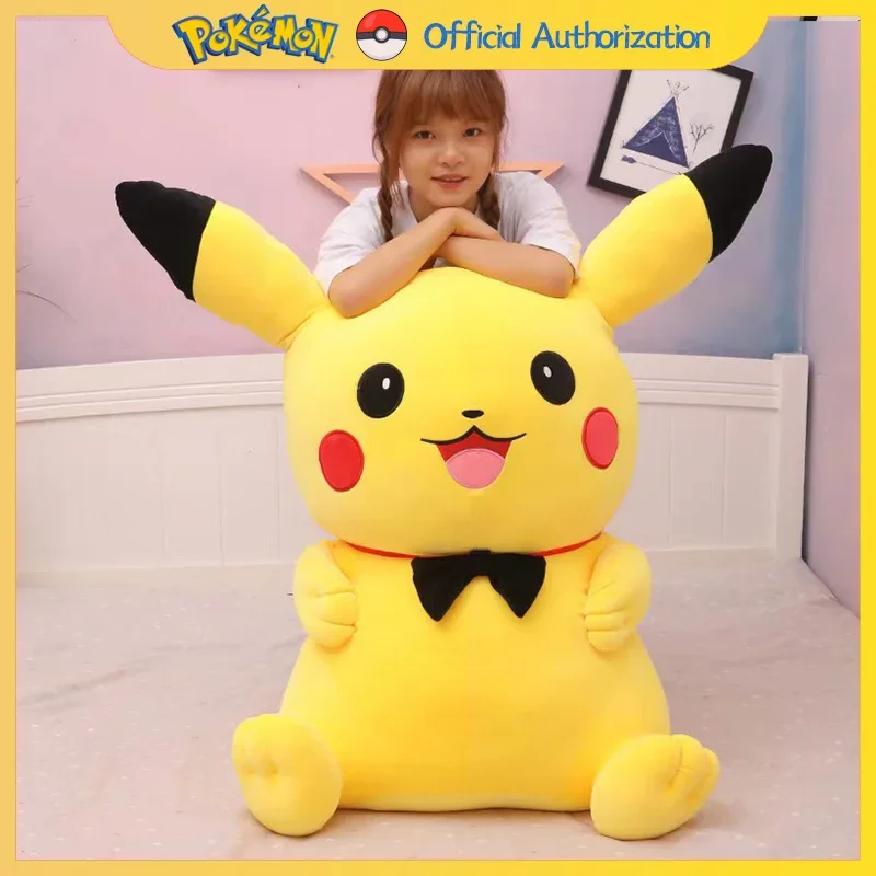 40CM-120CM Pokemon Pikachu Plüschtier Niedliche Cartoon Gefüllte Puppe Anime Sammlung Souvenir Kawaii Pokémon Spielzeug Geburtstagsgeschenk