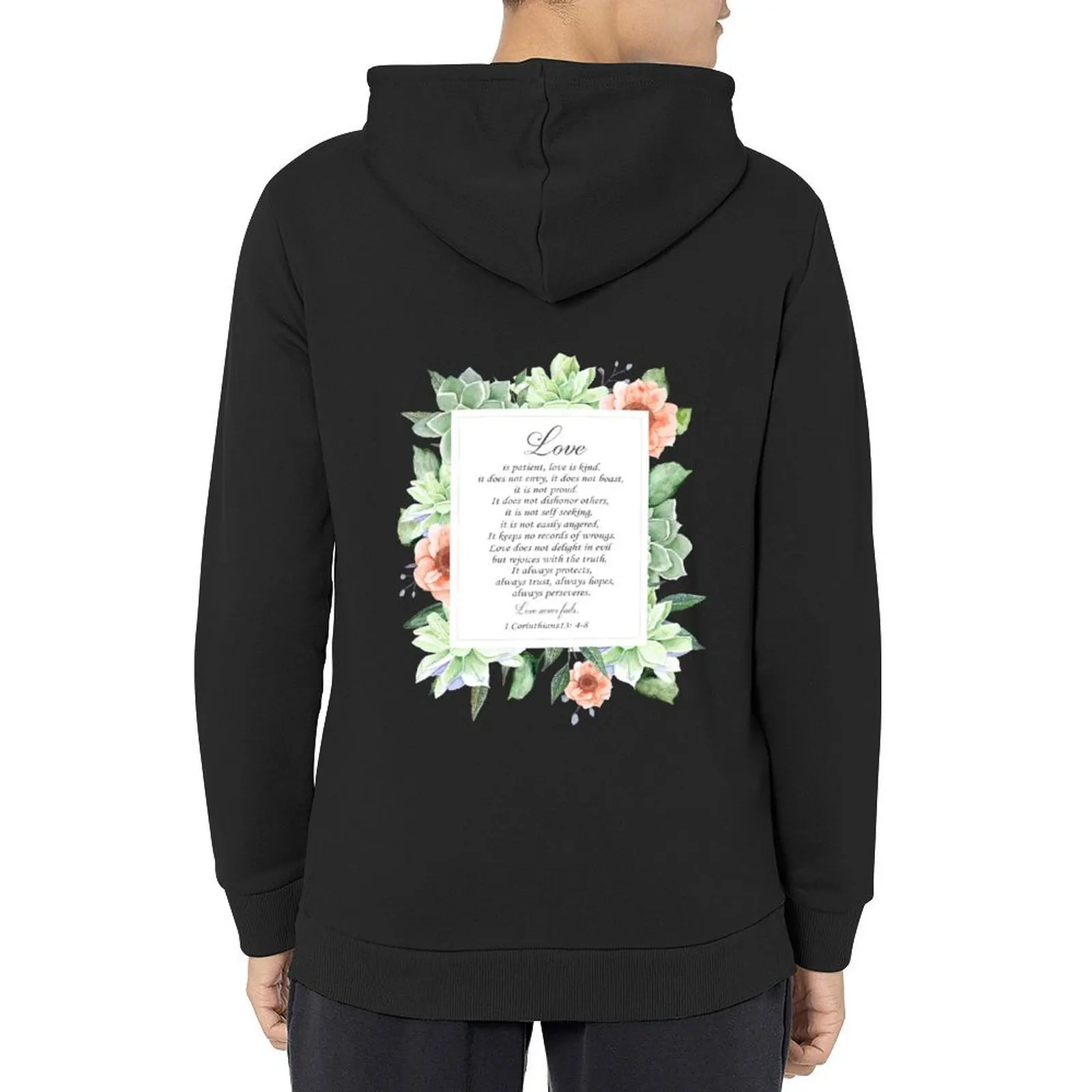 

Bible verse 1 corinthians 13 Hoodie clothes for men anime clothes men's clothing autumn new in hoodies & sweat-shirt