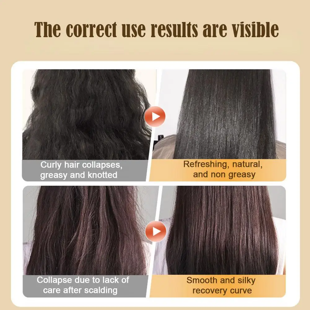 80MLNourishing Hair Essential Oil Anti Frizz Repair Dry Prevent Spilt Ends Smoothing Soften Keratin Straightening Hair Essence