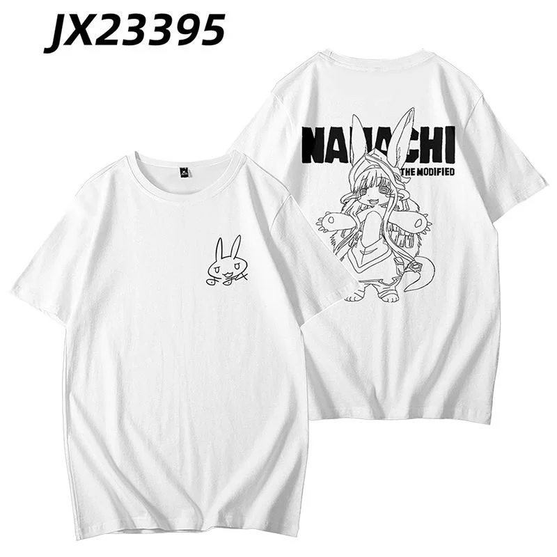 Gemaakt In Afgrond Nanachi 3d Print T-Shirt Zomer Mode Ronde Hals Korte Mouw Populaire Japanse Anime Streetwear