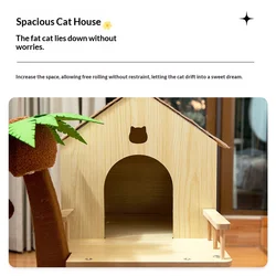 Árbol rascador para gatos de sisal con hamaca, cama y juguete escalada