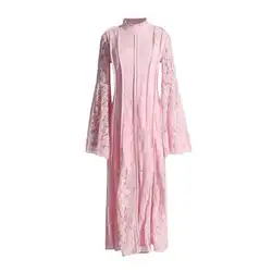 JAMERARY 2025 Summer Runway Designer Holiday Prom Dress Women Lantern Long Sleeve Flower Embroidery Lace Maxi Vestidos Longo