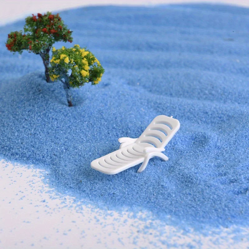 5 szt. Leżak plażowy 1:50/1:75/1:100/1:150 Dekoracja krajobrazu zewnętrznego Krzesło Model mebli do stołu z piaskiem