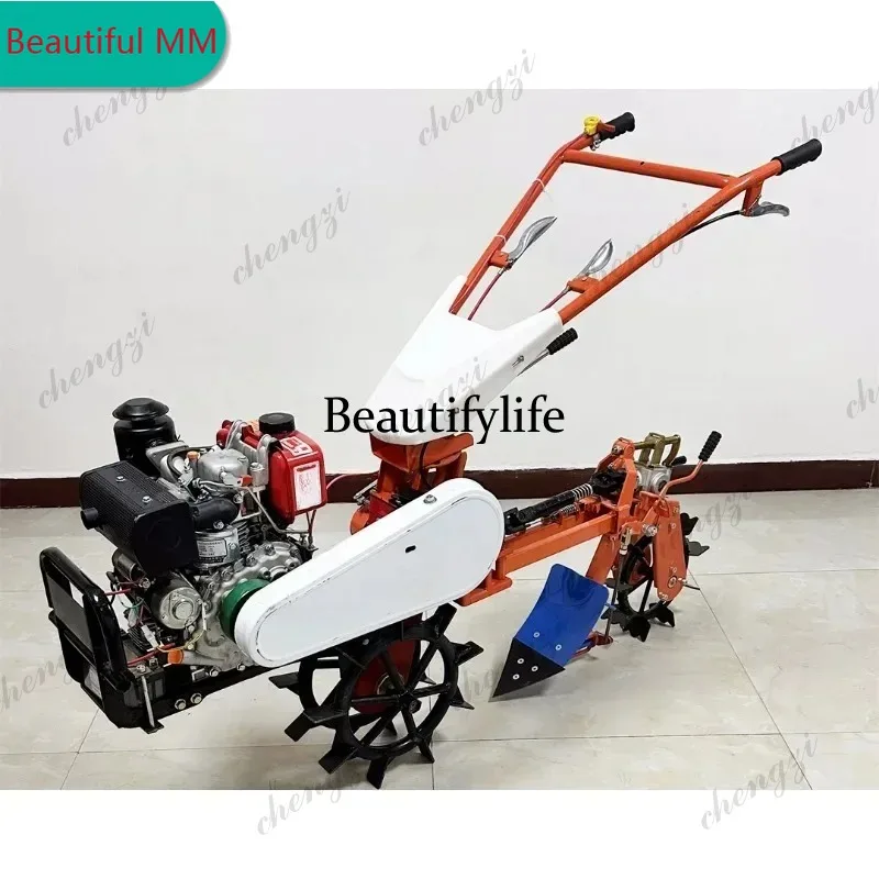

M138 Oscillating Multi-GardenTools New double drive furrowing plow diesel micro tiller small agricultural ridging