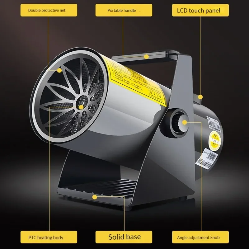 Novo ventilador de aquecimento doméstico de alta potência grande área ventilador de aquecimento de casa inteira industrial de poupança de energia ventilador de aquecimento elétrico de secagem