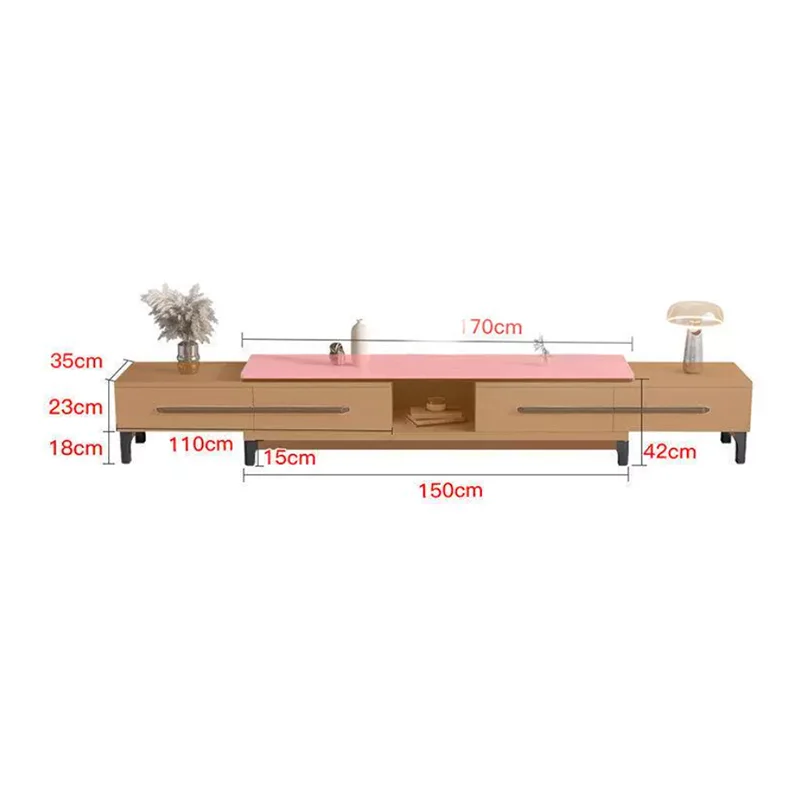 Rustic With Drawers Tv Cabinet Floor Italian High Quality Luxury Tv Cabinet Aesthetic Living Room Rack Para Televisão Furnitures