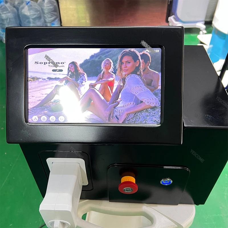 أفضل 3000 واط 808nm ديود آلة إزالة الشعر بالليزر الجليد البلاتين 755 808 1064 إزالة الشعر الليزر إزالة دائمة HAIIR الليزر