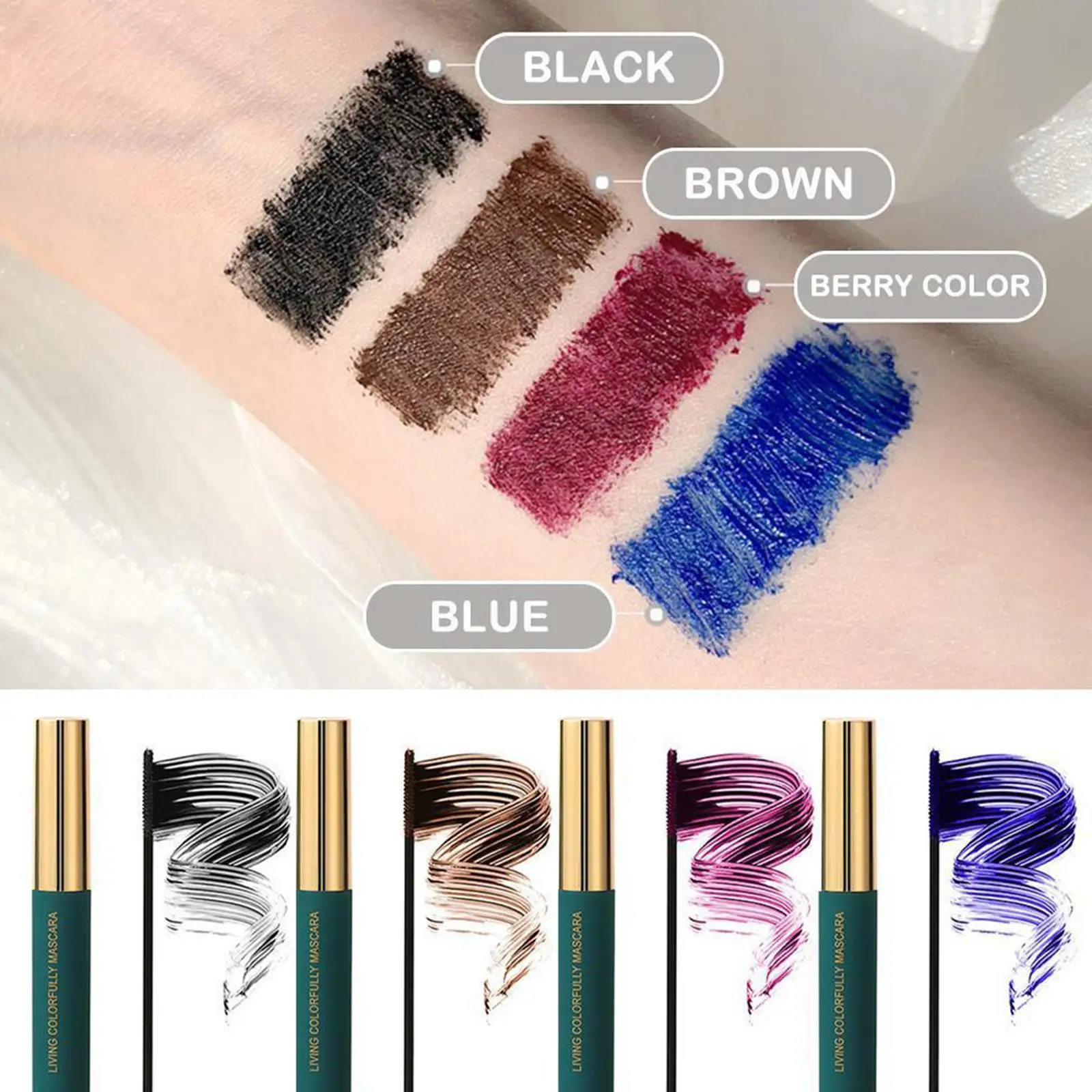 Magic Color Skinny Mascara Mascara per trucco impermeabile a lunga durata ciglia all'ingrosso Beauty Natural Brush Eye M8H6