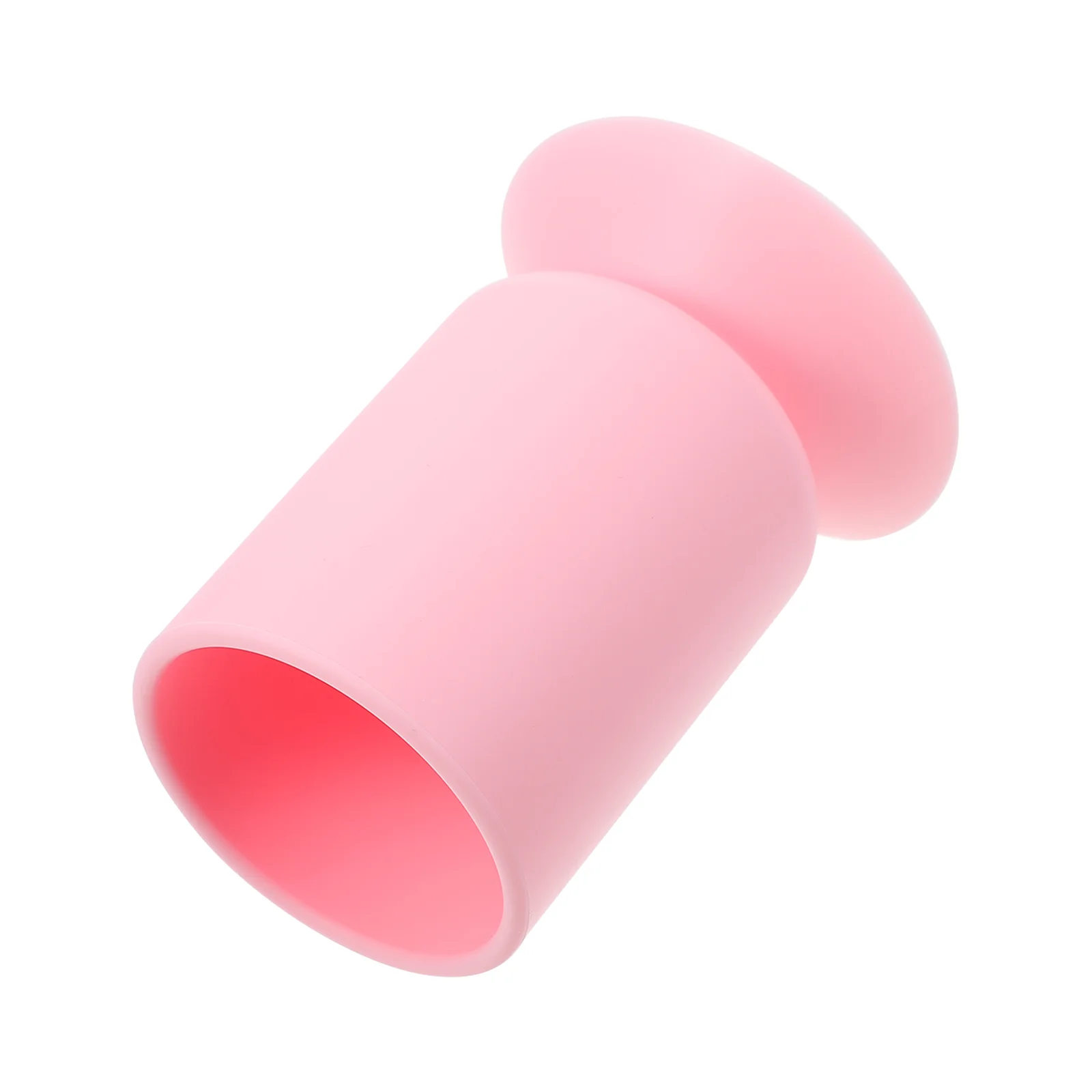 Suporte de copo silicone sucção caneta cosméticos escova suporte organizador mesa maquiagem rosa armazenamento escritório