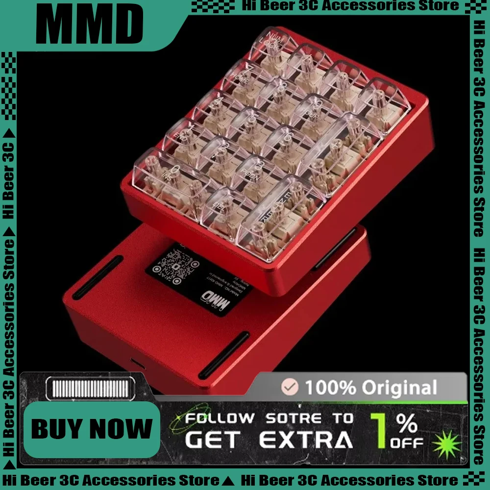 

Mmd Km17 Keyboard Designer Keyboard quality Aluminum Alloy Full Key Custom Numerical Mechanical Via Small Keyboard For Designer