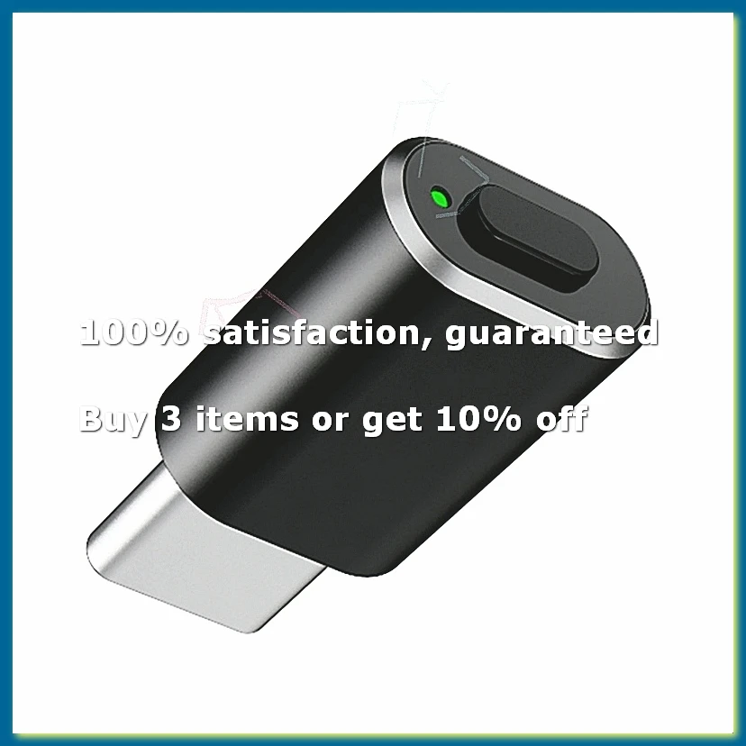 Type C Mouse Jiggler Undetectable Mouse Mover USB C Mouse Shaker Simulated Mouse Movement for Keep Computer Awake Black-AD33