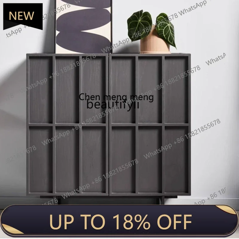 

P178 Shoe Cabinet Entrance Cabinet Home Doorway Large Capacity Simple Storage Nordic Simple Solid Wood Cabinet