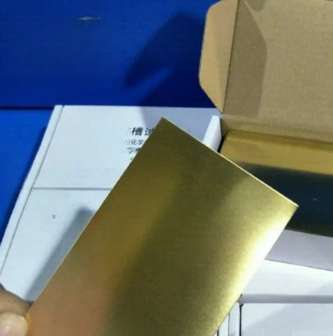 

2mm Hastell plate 0.3mm brass plate 100x65mm 100pcs single-side film plating Hull tank test