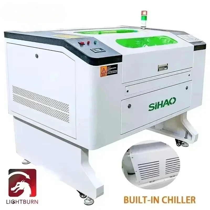 

SIHAO Laser Engraving Machine Laser Engraver 100W with Chiller 700x500mm AutoFocus Cutter RUIDA Controller Lightburn 220V