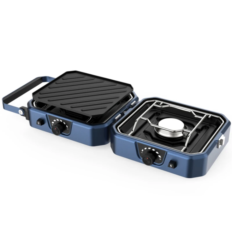 High quality Wholesale Portable Foldable Double Burner Camping Stove Outdoor Picnic Cookware Gas Cooker