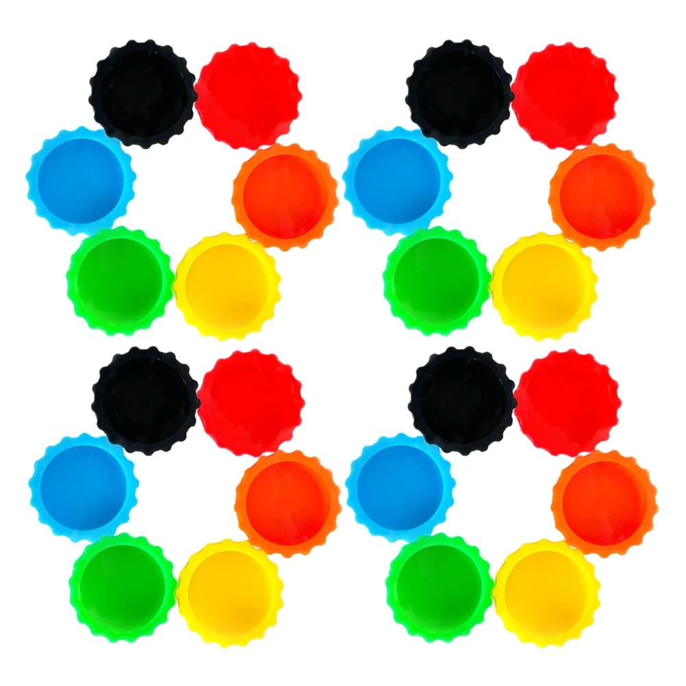 

24Pcs Reptile Feeding Bowl Silicone Non-Tip Wide Rimmed Shallow Food Water Dish for Lizard Gecko Turtle Bearded Dragon Tank