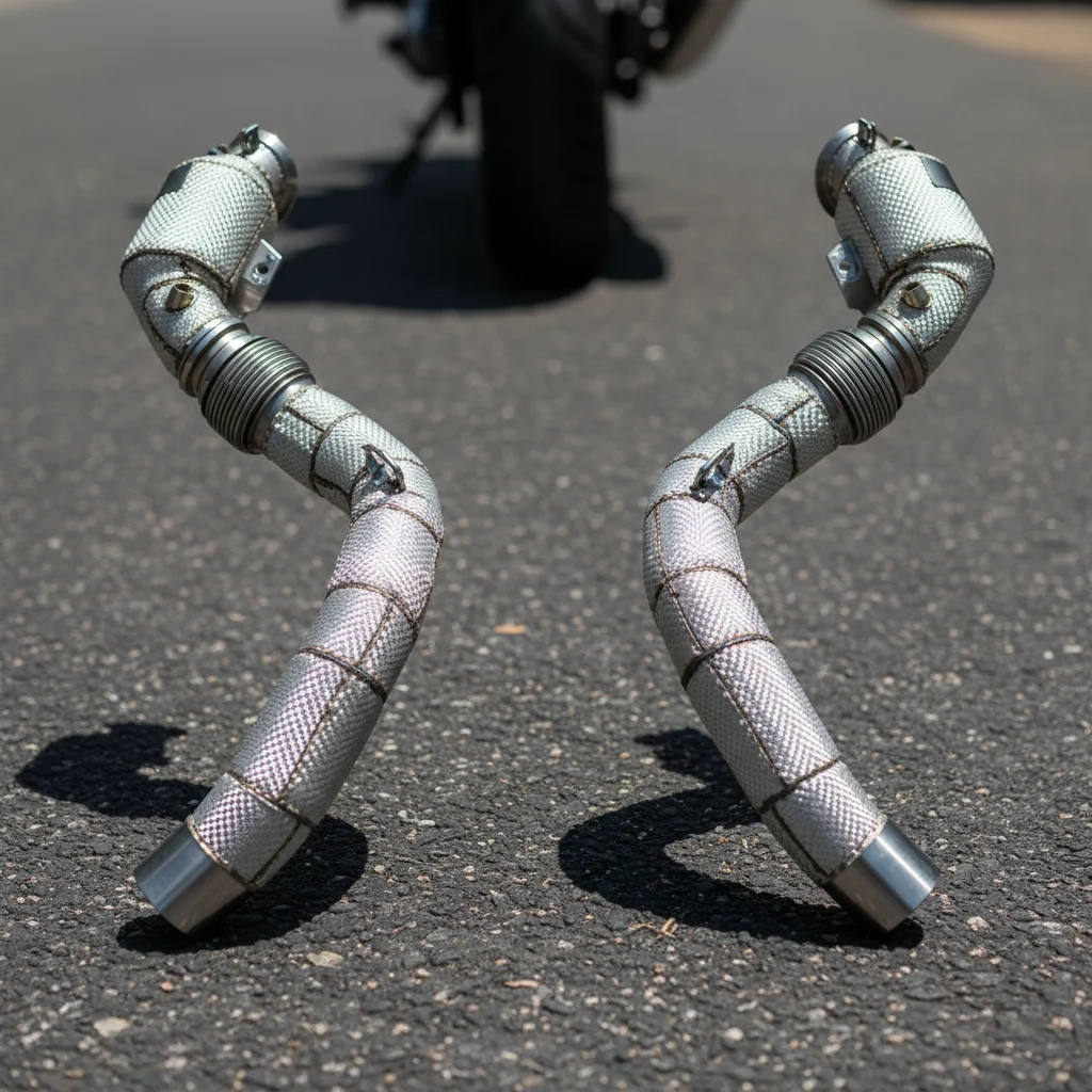 

Custom Engine Catted Downpipe For BMW X5M/X6M/M8 F91/F95/F96 SUS304 100/200/300cell Exhaust High Flow System With Catalyst