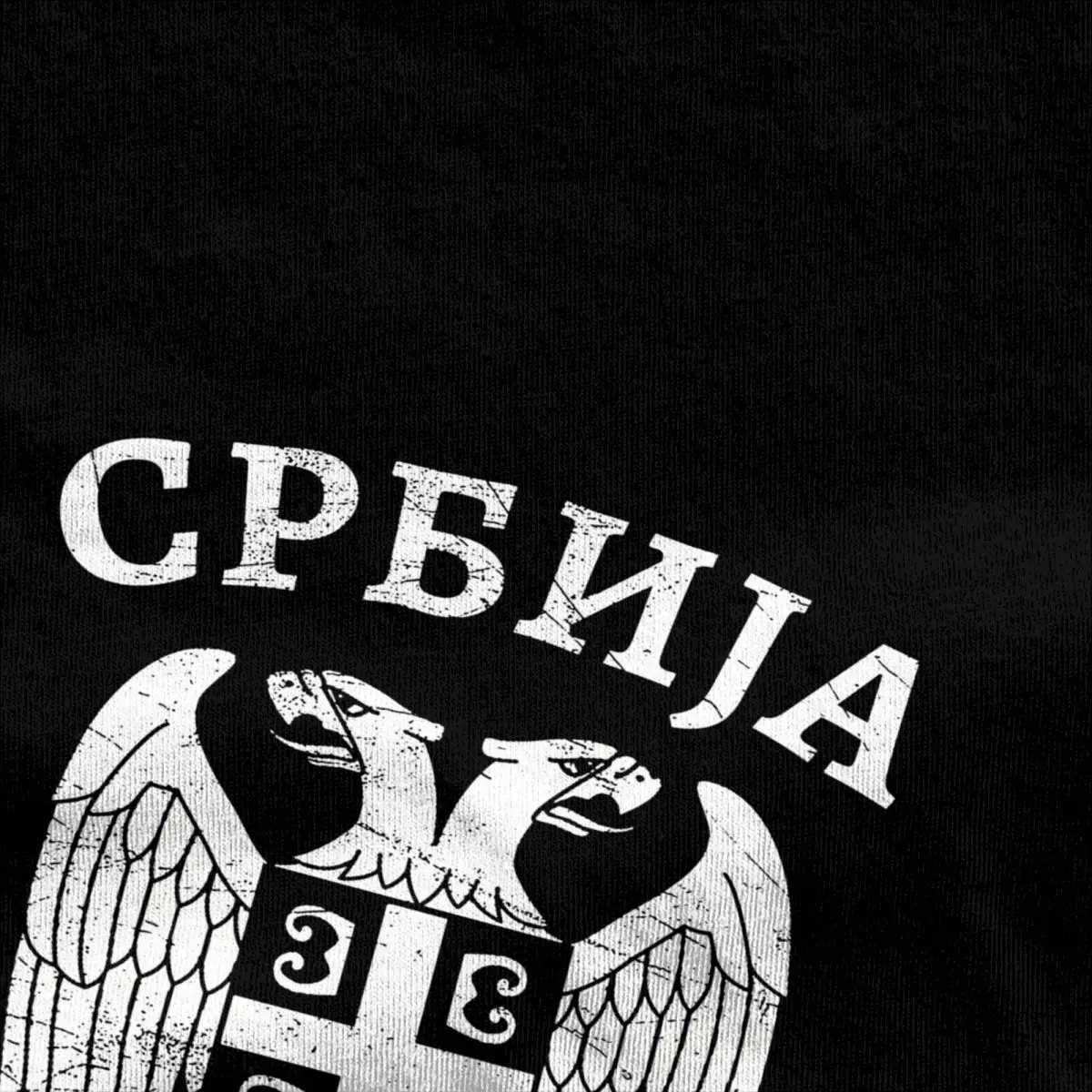 Haikyu T-Shirt Serbia Eagle Serbian Eagle Emblem 100% Cotton T-Shirts Serbia Flag Tshirt for Couple Short Sleeve Clothes